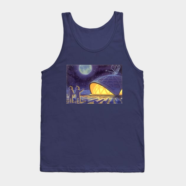 Vintage Science Fiction Tank Top by MasterpieceCafe